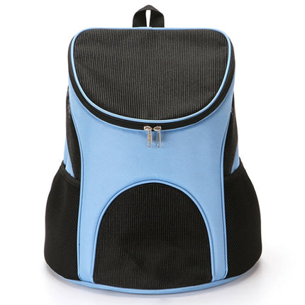 Portable Folding Nylon Breathable Pet Carrier Backpack, Size: 45 x 36 x 31cm(Blue)-garmade.com