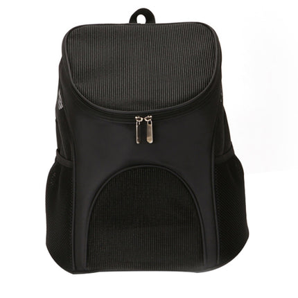 Portable Folding Nylon Breathable Pet Carrier Backpack, Size: 33 x 30 x 24cm (Black)-garmade.com