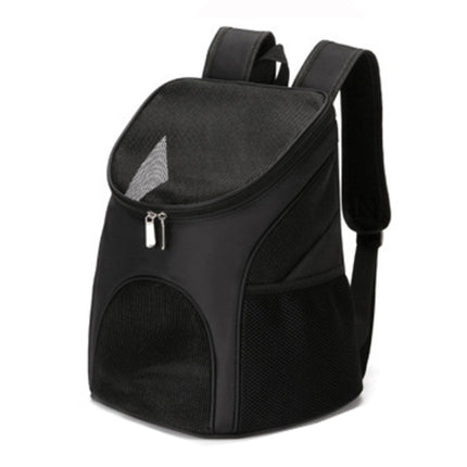 Portable Folding Nylon Breathable Pet Carrier Backpack, Size: 33 x 30 x 24cm (Black)-garmade.com