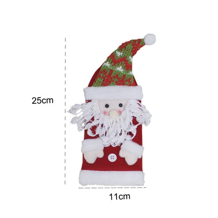 Snowman Pattern Wine Bottle Bag Christmas Decoration-garmade.com