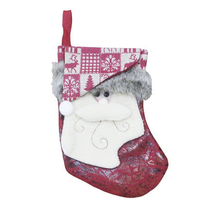 Santa Claus Pattern Christmas Sock Gift Bag Christmas Tree Pendant Decoration-garmade.com