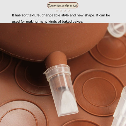 Kitchen Roast Large Size Silicone Pad + Framed Pot + Color Box Baking Macaron Mold Suit-garmade.com