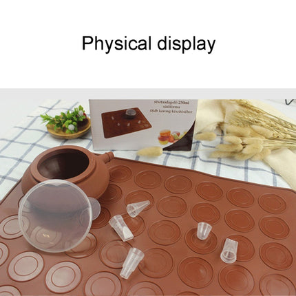 Kitchen Roast Large Size Silicone Pad + Framed Pot + Color Box Baking Macaron Mold Suit-garmade.com