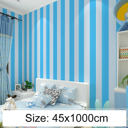 Creative PVC Brick Decoration Wallpaper Stickers Bedroom Living Room Wall Waterproof Wallpaper Roll, Size: 45 x 1000cm(Blue)-garmade.com