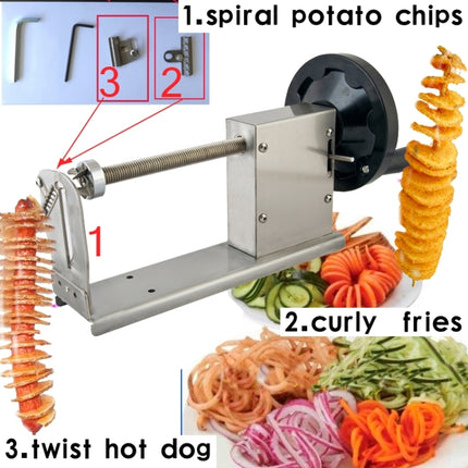 528-1 Manual Twisted Potato Cutter,Potato Chips Slicer,High Quality French Fry Cutter-garmade.com