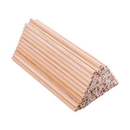 50 PCS Crude Wood Environmental Protection HB Pencils Painting Pencils for Kids School Office Supplies-garmade.com