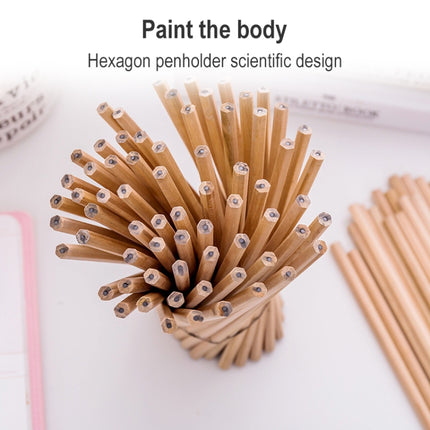 50 PCS Crude Wood Environmental Protection HB Pencils Painting Pencils for Kids School Office Supplies-garmade.com