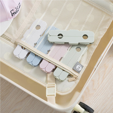 Foldable Clothes Hanger Drying Rack with 4 Hidden Clips for Home / Travel, Random Color Delivery-garmade.com