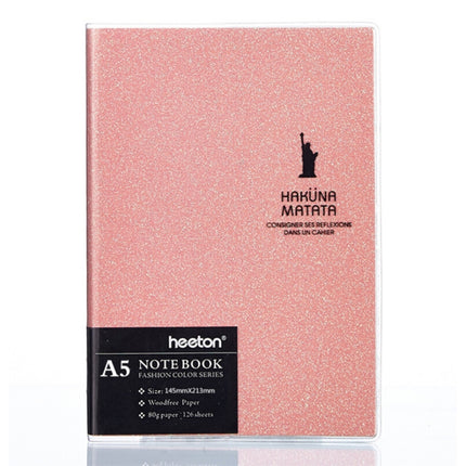 Creative Simple Design Colorful Fashion Gum Cover A5 Diary Notebook(Pink)-garmade.com