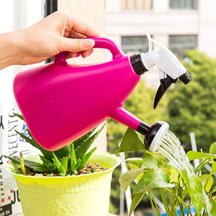 Dual-use Gardening Large Watering Can Hand Pressure Sprinkler Watering Pot Spray Bottle, Capacity: 0.6L, Random Color Delivery-garmade.com
