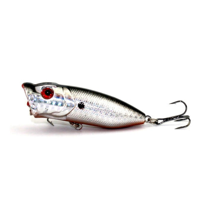 HENGJIA Artificial Popper Fishing Lures Environmentally Friendly Fishing Bait with Hooks, Length: 6.5 cm, Random Color Delivery-garmade.com