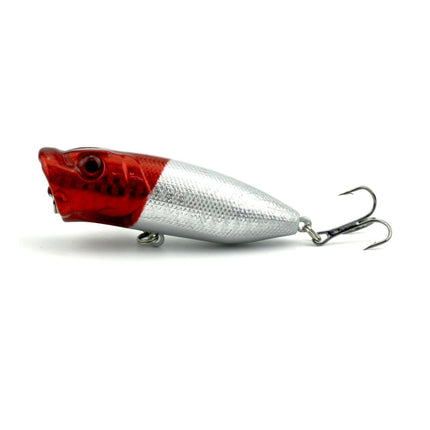 HENGJIA Artificial Popper Fishing Lures Environmentally Friendly Fishing Bait with Hooks, Length: 6.5 cm, Random Color Delivery-garmade.com