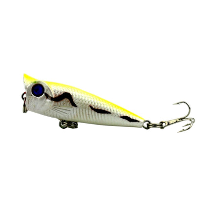 HENGJIA Artificial Fishing Lures Popper Bionic Fishing Bait with Hooks, Length: 5 cm, Random Color Delivery-garmade.com