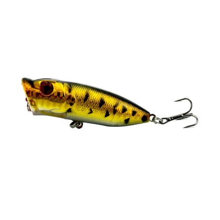 HENGJIA Artificial Fishing Lures Popper Bionic Fishing Bait with Hooks, Length: 5 cm, Random Color Delivery-garmade.com