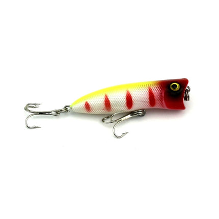 HENGJIA Artificial Popper Fishing Lures Environmentally Friendly Fishing Bait with Hooks, Length: 5.5 cm, Random Color Delivery-garmade.com