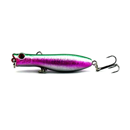 HENGJIA Artificial Fishing Lures Popper Bionic Fishing Bait with Hooks, Length: 6 cm, Random Color Delivery-garmade.com