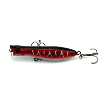 HENGJIA Artificial Fishing Lures Popper Bionic Fishing Bait with Hooks, Length: 6 cm, Random Color Delivery-garmade.com