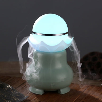 4W USB Charging Night Luminescent Pearl Ultrasonic Aromatherapy Humidifier with LED Colorful Light for Home / Office, Water Tank Capacity: 95ml, DC 5V(Mint Green)-garmade.com