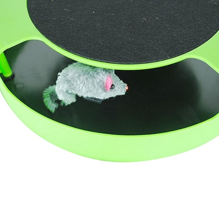 Pet Supplies Cat Plastic Catch the Mouse Interactive Turntable Pet Toys-garmade.com