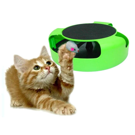 Pet Supplies Cat Plastic Catch the Mouse Interactive Turntable Pet Toys-garmade.com