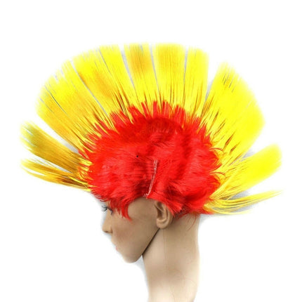 Funny Christmas Halloween Wig Masquerade Headdress Mohawk Hair Comb, Random Color Delivery-garmade.com