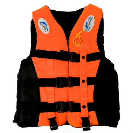 Drifting Swimming Fishing Life Jackets with Whistle for Children, Size:S(Orange)-garmade.com