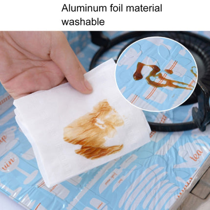 2 PCS Gas Stove Protectors Foil Heat-resistant Anti-Fouling Liner Cleaning Kitchen Tools Mat(Silver)-garmade.com
