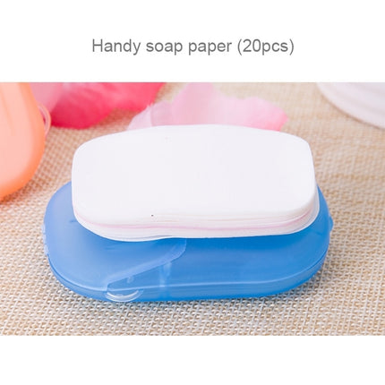5 PCS Disposable Portable Travel Boxed Confetti Soap Mini Soap Paper, Random Color Delivery-garmade.com