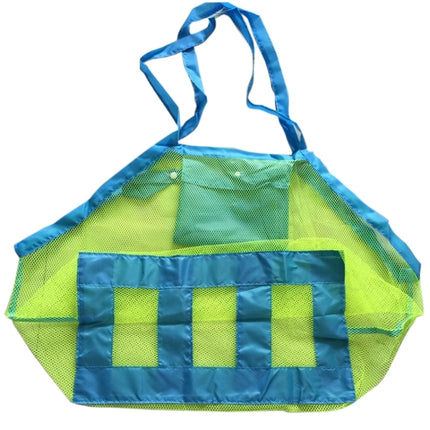 Portable Mesh Children Beach Dredging Tools Toy Quick Storage Bag Handbag-garmade.com