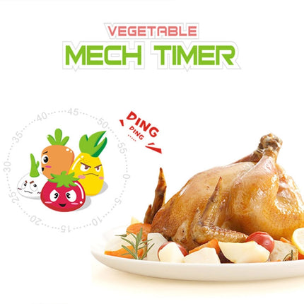 Vegetable Kitchen Timer Cooking Mechanical Timing Tool Count Down Alarm, Random Color Delivery-garmade.com