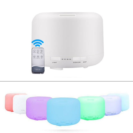 T500 Remote Control Clear White Air Humidifier Automatic Alcohol Sprayer Essential Oil Diffuser Ultrasonic Mist Maker Ultrasonic Aroma Diffuser Atomizer Color LED, Capacity: 500ml, DC 24V, US Plug-garmade.com