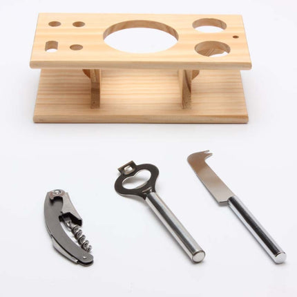 9 in 1 Stainless Steel Cocktail Shaker Tools Set with Wooden Mount, Capacity: 750ml-garmade.com