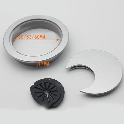 10 PCS Desk Computer Desktop Plastic Round Threading Box Hole Cover, Hole Diameter: 60mm-garmade.com