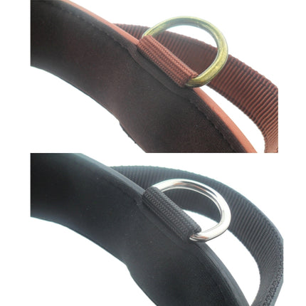 Leather Pet Dog Collar Pet Products for Big Pet, Size: 4.5*58.5cm(Black)-garmade.com