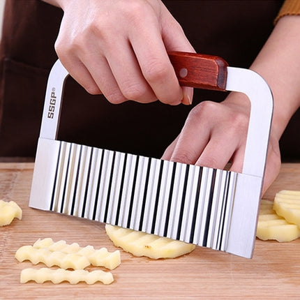 SSGP Stainless Steel Fruits Vegetables Wave Shaped Cutting Creative Cut Tool-garmade.com