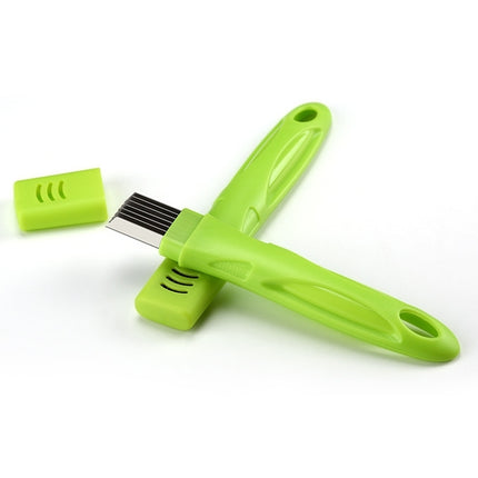 Kitchen Tool Manual Stainless Steel Filate Circle Shape Green Onion Slicer-garmade.com