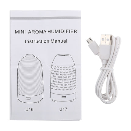 5W Honeycomb Texture Mini Humidifier with Colorful Light, Capacity: 50ml, DC 5V(White)-garmade.com