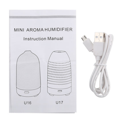 5W Bulb Shape Mini Humidifier with Colorful Light, Capacity: 50ml, DC 5V(White)-garmade.com