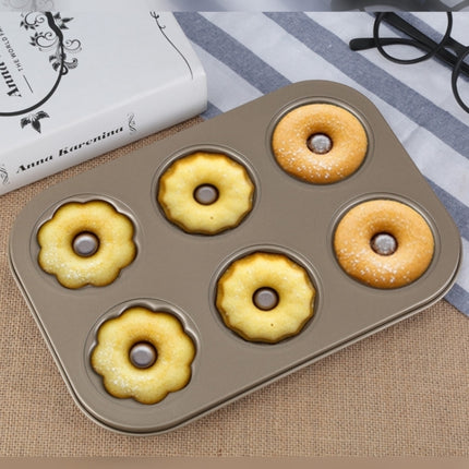 3 Flowers Type Donuts Cookie Mold Gold 6 Cups Cake Mold Baking Mold Cake Tools Bakeware Kitchen Accessories-garmade.com