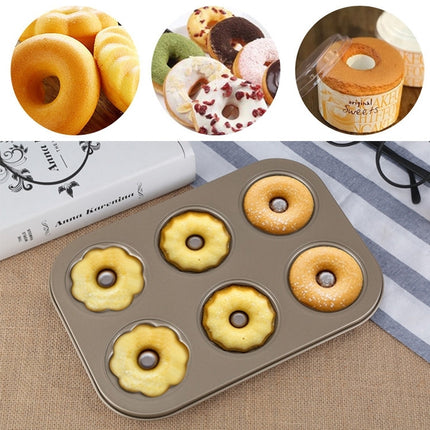 3 Flowers Type Donuts Cookie Mold Gold 6 Cups Cake Mold Baking Mold Cake Tools Bakeware Kitchen Accessories-garmade.com