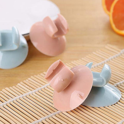 10 PCS J202 Kitchen Suction Cup Plastic Rice Cooker Rice Spoon Rack, Random Color Delivery-garmade.com