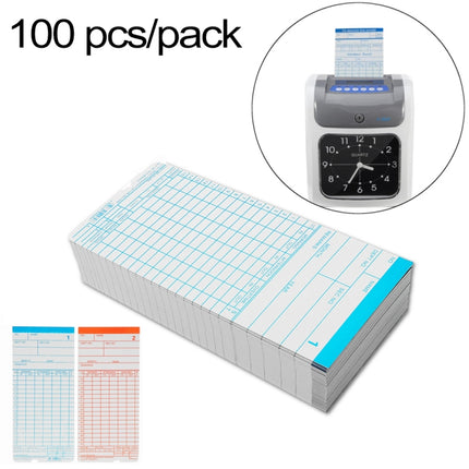 100 PCS Paper Time Card-garmade.com