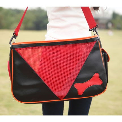 DODOPET MG-866 Portable Pet Handbag Shoulder Bag for Cat / Dog and Other Pets Large , Size : 50*30*19cm(Red)-garmade.com