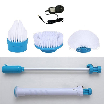 Multi-function Tub and Tile Scrubber Cordless Power Spin Scrubber Power Cleaning Brush Set for Bathroom Floor Wall, UK Plug-garmade.com