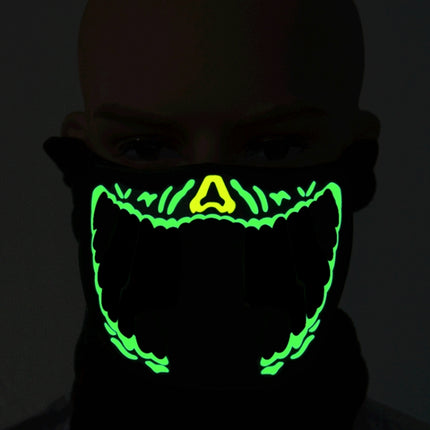 FG-MA-01 Halloween Mask Voice Control LED Cold Light Terror Cosplay Mask-garmade.com