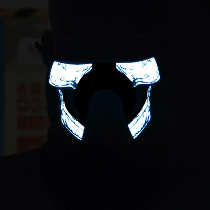 FG-MA-023 Halloween Mask Voice Control LED Cold Light Terror Cosplay Mask-garmade.com