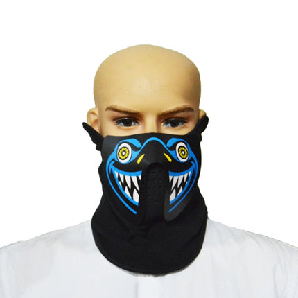 FG-MA-027 Halloween Mask Voice Control LED Cold Light Terror Cosplay Mask-garmade.com
