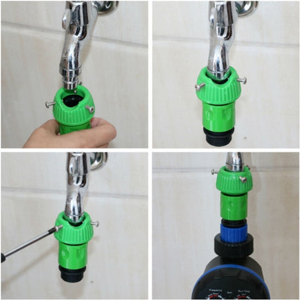 Home Garden Faucet Fast Connector Adapter(Green)-garmade.com