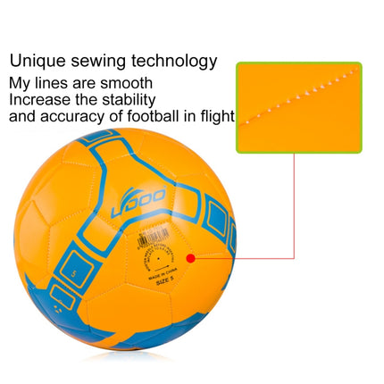 19cm PU Leather Sewing Wearable Match Football (Orange)-garmade.com