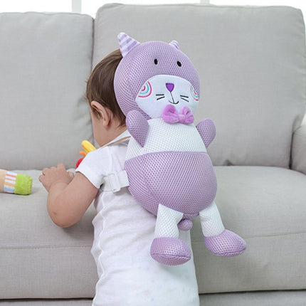 Breathable Purple Cat Pattern Shockproof Head Pad for Baby Children Waliking-garmade.com